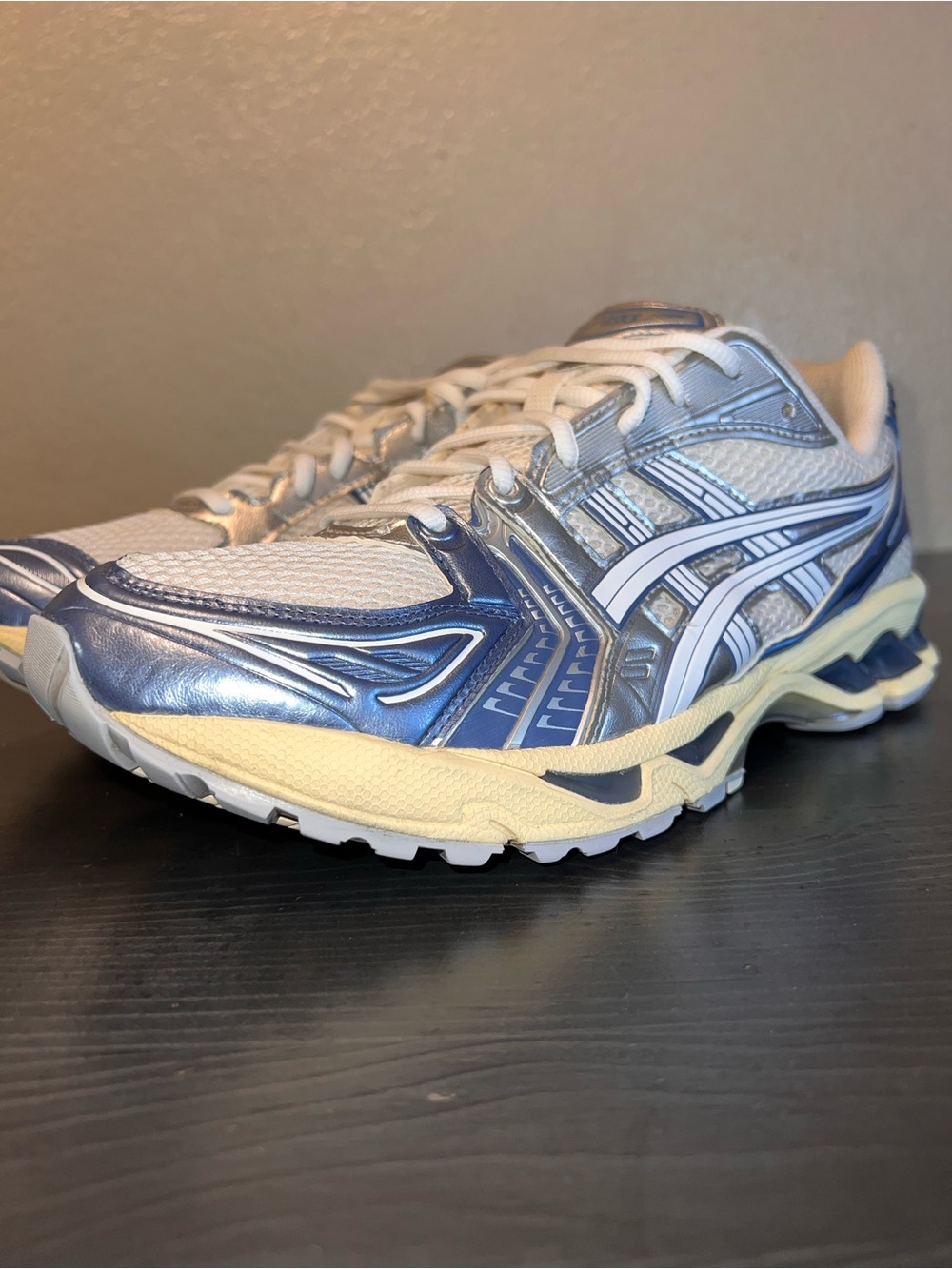Mens ASICS Gel-Kayano 14 ‘Cream Denim Blue’ Size 11 - Picture 4 of 15